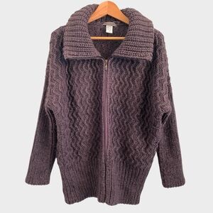 Elsamanda Cable Knit Cardigan Sweater Italy